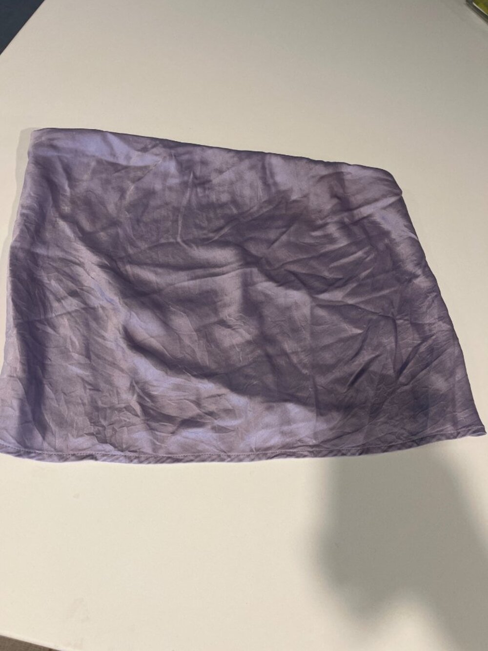 Reformation Womens Lavender 100% Silk Scarf Wrap Large Made In China